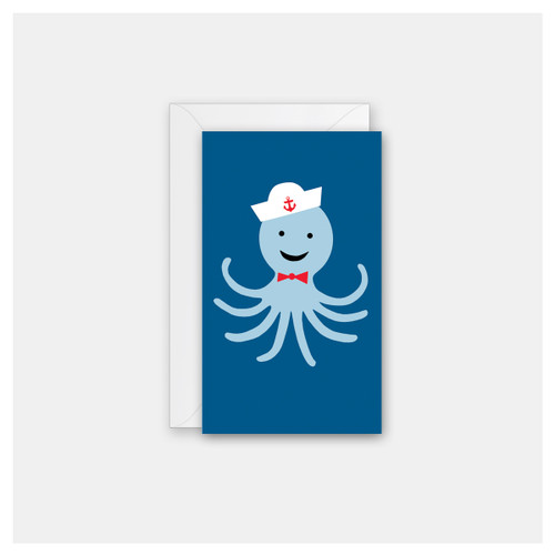 Sailor Octopus - Set of 4 Mini Cards