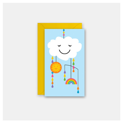 Happy Baby Mobile - Set of 4 Mini Cards