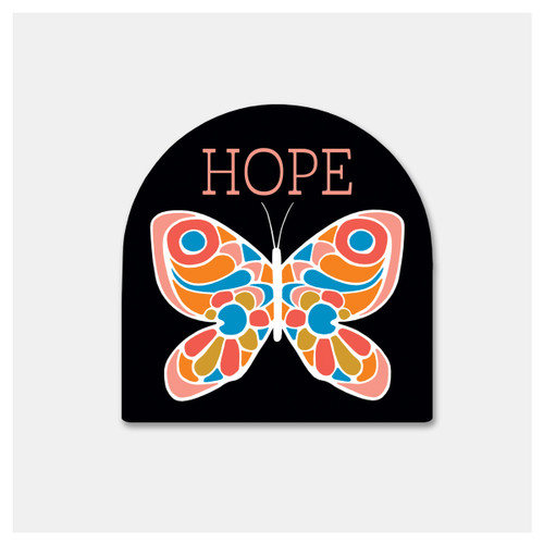 Hope Butterfly Sticker