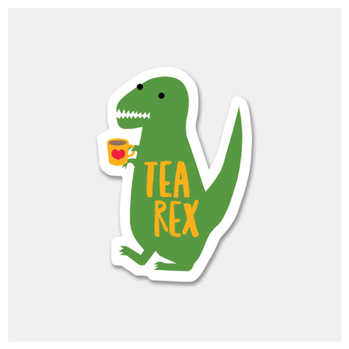 Tea Rex Sticker