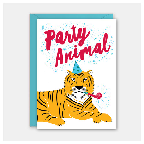 Party Animal Tiger Birthday Card