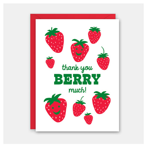 Berry Much Thank You Card