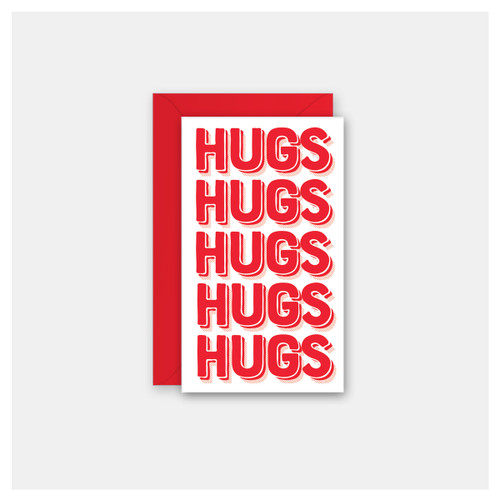 Hugs Repeat Mini Cards - Pack of 4