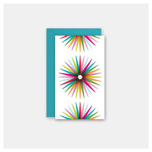 Colorful Starburst Mini Cards - Pack of 4