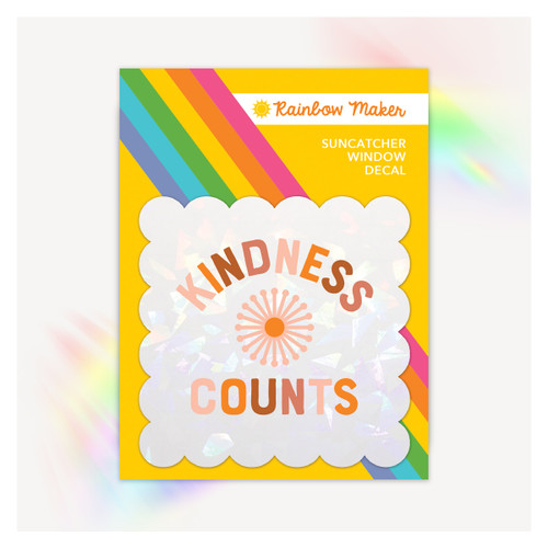 Kindness Counts - Rainbow Maker Suncatcher Decal