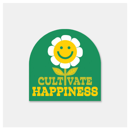 Cultivate Happiness Sticker