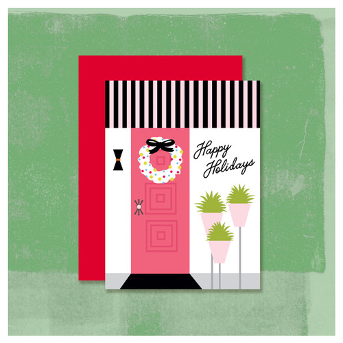 A Pink Door Holiday Card