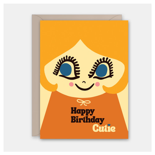 Cutie Doll Birthday Card