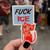 Fuck ICE Protest Cat Sticker