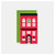 Red Row House Mini Cards - Pack of  4