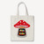 Book Nook Mushroom Tote Bag