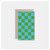 Blue & Green Checkerboard - Set of 4 Mini Cards