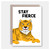 Stay Fierce Tiger Encouragement Card