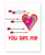 Heart Target Valentine's Day Card