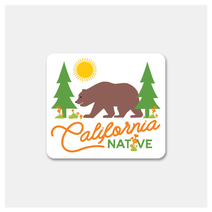 California Native Bear | Vinyl Sticker | Rock Scissor Paper