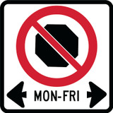 RWT407 RB-55A 30x30 cm Reflective Aluminum Sign