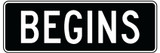 RWT456 RB-84t 20x60 cm Reflective Aluminum Sign