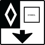 RB-85 90x90 cm Reflective Aluminum Sign