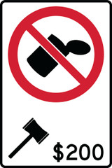 RWT484 RC-4A 60x90 cm Reflective Aluminum Sign