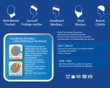 FLEECE LINED WINTER GAITERS- NECK / EAR WARMERS - ED-Covid19-91. **LIMITED QUANTITY AVAILABLE** 