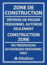 Construction Zone 16"x22" EDQC777. **Prices As Low As $9.95 ea.**