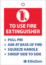 Fire Extinguisher Inspection Tags ED841