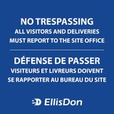 Bilingual No Trespassing 36"x36" ED307. **Prices As Low As $34.50 ea.**