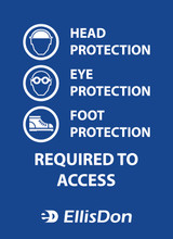 PPE Head Eye Foot 16"x22" ED114. **Prices As Low As $9.95 ea.**