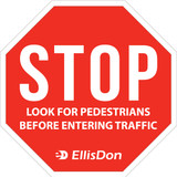 STOP Look For Pedestrians 24" x 24" ED558. **Prices As Low As $16.10 ea.**