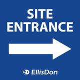 Site Entrance (Right Arrow) 36" x 36" ED561. **Prices As Low As $34.50 ea.**