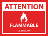 Attention Flammable 24" x 18" ED660. **Prices As Low As $9.95 ea.**