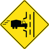 RWT039 WC-8 (L/R) 75x75 cm Reflective Aluminum Sign 