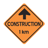 TC-1a 90x90 cm Reflective Plywood Sign 