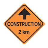 TC-1b 90x90 cm Reflective Plywood Sign 