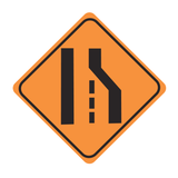 TC-3 (L/R) 90x90 cm Reflective Plywood Sign 