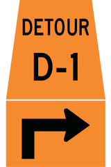 TC-10A (L/R) 45 cm x45 cm/ 30 cm x45 cm Reflective Plywood Sign 