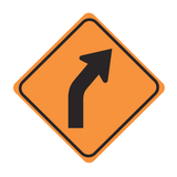 RWT065 TC-16c (L/R) 60x60 cm Reflective Plywood Sign 