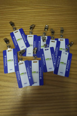 Plastic ID Tags with Clip ED737. **Prices As Low As $2.50 ea.**