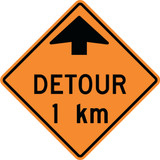 TC-105A 120x120 cm Reflective Plywood Sign 