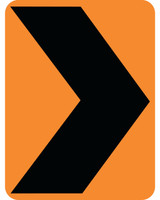 TC-118 60x75 cm Reflective Plywood Sign 