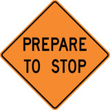 TC-120 90x90 cm Reflective Plywood Sign