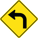 RWT156 WA-102 (L/R) 75x75 cm Reflective Aluminum Sign