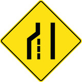 WA-123 (L/R) 90x90 cm Reflective Aluminum Sign