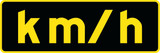 RWT217 WA-132t 30x90 cm Reflective Aluminum Sign
