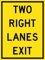 RWT227 WA-57 (L/R) 90x120 cm Reflective Aluminum Sign