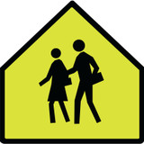 RWT253 WC-101 80x80 cm Reflective Aluminum Sign