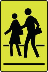 RWT254 WC-2 60x90 cm Reflective Aluminum Sign