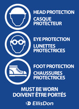 Bilingual PPE (3) 16"x22" ED101. **Prices As Low As $9.95 ea.**