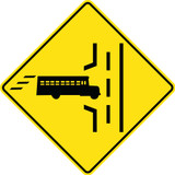 RWT276 WC-10 (L/R) 75x75 cm Reflective Aluminum Sign