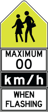 RWT333 RB-6A 60x140 cm Reflective Aluminum Sign